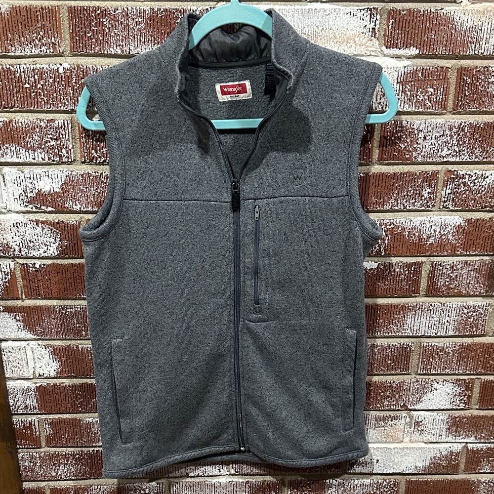 Wrangler Men's Charcoal Vest Size Small